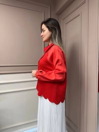 Ghisa 25YGSCKT3036 Kırmızı Mini Ceket