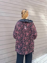 Ghisa 25YGSCKT3126 Bordo Siyah Leopar Desenli Ceket