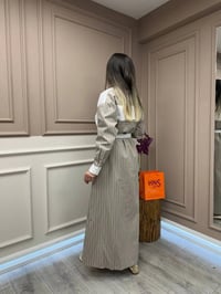 Ghisa 25YGSELB4048 Vizon Yaka Detaylı Elbise