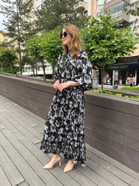 Ghisa 25YGSELB4768 Siyah Şifon Elbise