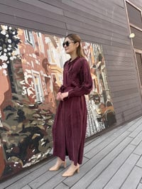 Ghisa 25YGSELB4969 Bordo Desenli Elbise