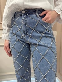 Ghisa 25YGSPNT8700 Mavi Taşlı Pantolon