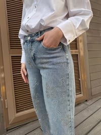 Ghisa 25YGSPNT8701 Mavi Taşlı Pantolon