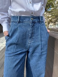 Ghisa 25YGSPNT8702 Mavi Taşlı Pantolon