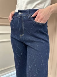 Ghisa 25YGSPNT8778 Mavi Taşlı Pantolon