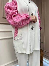 Ghisa 25YGSTKM3111 Pembe Kol Detaylı İkili Takım