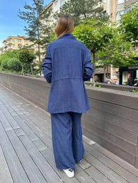 Ghisa 25YGSTKM3936 Lacivert Beli Bağlamalı İkili Takım
