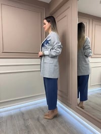 Ghisa 25YGSTKM3940 Mavi Ceket Pantolon Takım