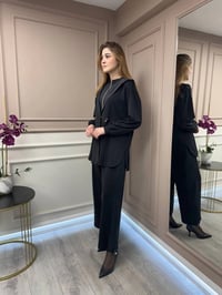Ghisa 25YGSTKM4789 Siyah İkili Takım