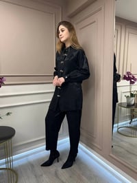 Ghisa 25YGSTKM4817 Siyah İkili Takım