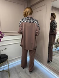 Ghisa 25YGSTKM4860 Kahve Leopar Detay Takım