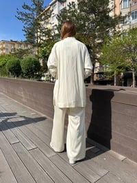 Ghisa 25YGSTKM4891 Ekru Yaka Detaylı Takım