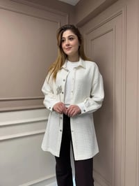 Ghisa 25YGSTNK4833 Ekru Taş Detaylı Tunik