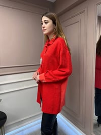 Ghisa 25YGSTNK4833 Kırmızı Taş Detaylı Tunik