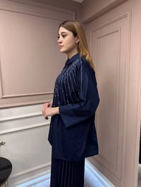 Ghisa 25YGSTNK4848 Lacivert Taşlı Tunik