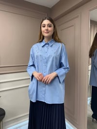 Ghisa 25YGSTNK4848 Mavi Taşlı Tunik