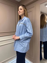 Ghisa 25YGSTNK4864 Mavi Taşlı Tunik