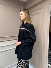 Ghisa 25YGSTNK4864 Siyah Taşlı Tunik