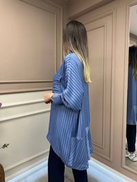 Ghisa 25YGSTNK4871 Mavi Çizgili Tunik
