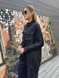 Ghisa 25YGSTNK4871 Siyah Çizgili Tunik
