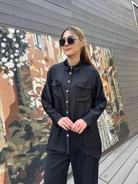 Ghisa 25YGSTNK4871 Siyah Çizgili Tunik