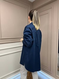 Ghisa 25YGSTNK4932 Lacivert Omzu Detaylı Tunik