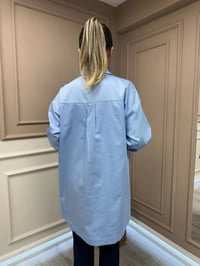 Ghisa 25YGSTNK4932 Mavi Omzu Detaylı Tunik