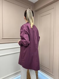 Ghisa 25YGSTNK4932 Mürdüm Omzu Detaylı Tunik