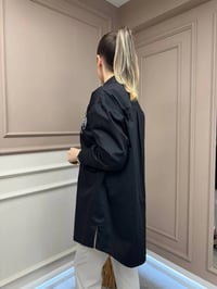 Ghisa 25YGSTNK4932 Siyah Omzu Detaylı Tunik