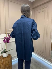 Ghisa 25YGSTNK4986 Lacivert Kol Detaylı Tunik