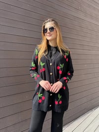 Ghisa 25YOBHRK3091 Siyah Detaylı Hırka