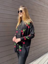 Ghisa 25YOBHRK3091 Siyah Detaylı Hırka