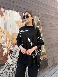Ghisa 25YÖRTNK4016 Siyah Tunik