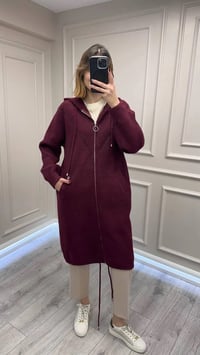 Ghisa 26KGSKBN6549 Bordo Taş Detaylı Angora Kaban