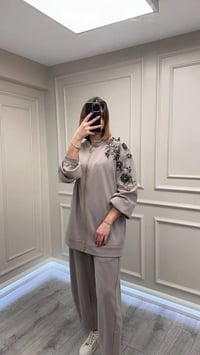 Ghisa 26KGSTKM3260 Taş Yakası Taş İşlemeli Takım