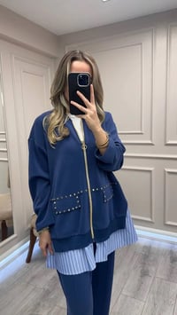 Ghisa 26KGSTKM4066 Sax Gömlek Detaylı Takım