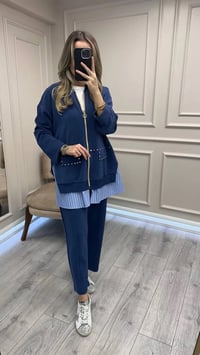 Ghisa 26KGSTKM4066 Sax Gömlek Detaylı Takım