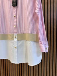 Ghisa 3610G4429 Pembe Ribana Detaylı Gömlek