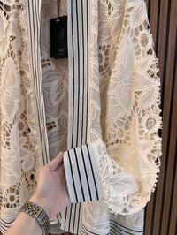 Ghisa 3610H3265 Ekru Brode Detaylı Hırka