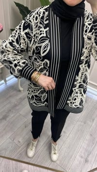 Ghisa 3610H3265 Siyah Brode Detaylı Hırka