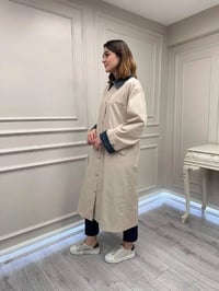 Ghisa 3610T2700 Bej Bilek Ve Yaka Detaylı Trenç