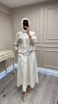 Ghisa 3610T4317 Bej İşleme Detaylı Tunik