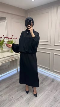 Ghisa 3610T4328 Siyah Yaka Detaylı Tunik