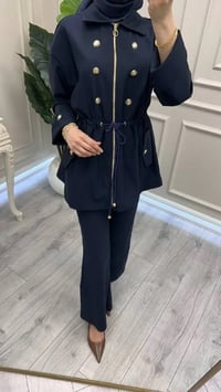 Ghisa 3610T9142 Lacivert Düğme Detaylı Takım