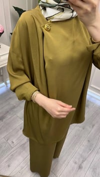Ghisa 3610T9166 Haki Düğme Detaylı Takım