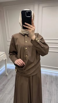 Ghisa 3610T9181 Kahve Etekli İkili Takım