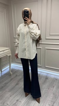 Ghisa 3611P8080 Mavi Kot Pantolon