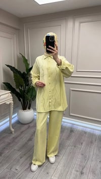Ghisa 3611T9297 Sarı Zımba Detaylı Takım