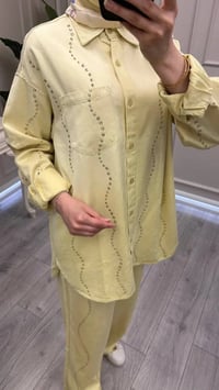 Ghisa 3611T9297 Sarı Zımba Detaylı Takım
