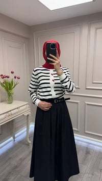 Ghisa 3620H3313 Ekru Siyah Hırka